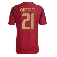 Camiseta Bélgica Timothy Castagne #21 Primera Equipación Eurocopa 2024 manga corta